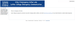 Desktop Screenshot of emergency.luther.edu