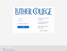 Tablet Screenshot of katie.luther.edu