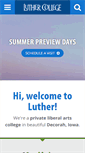 Mobile Screenshot of luther.edu